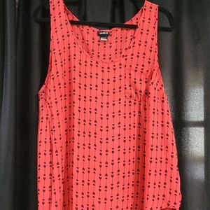 Torrid red sleeveless blouse 2x